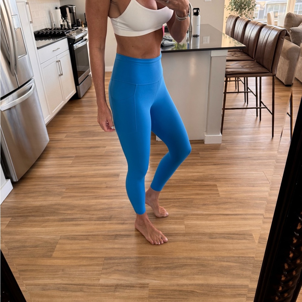 Vibrant Blue High-Waisted Leggings